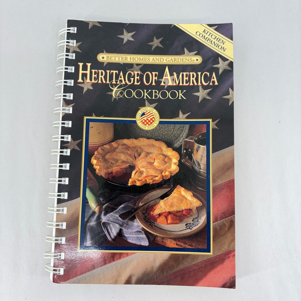 Better Homes Gardens Heritage of America Cookbook Kitchen Companion 1993 1st Ed
